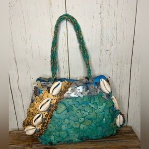 Vintage Mido hand bag! Real shells!